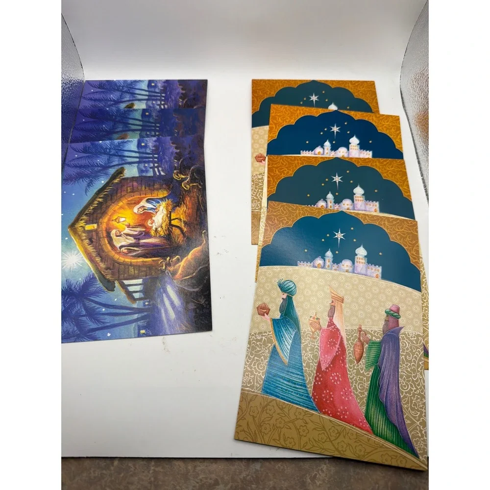 Holiday Time Religious Christmas Cards Nativity Shepherds Angels 19 Count Box